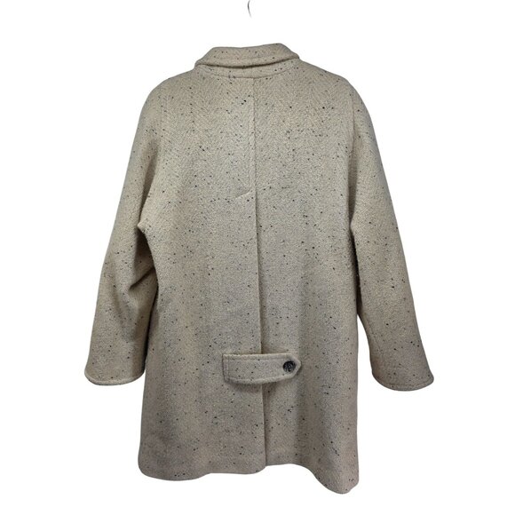 Vintage Fashions By Jill Womens Wool Coat Size L Beige - Picture 3 of 12